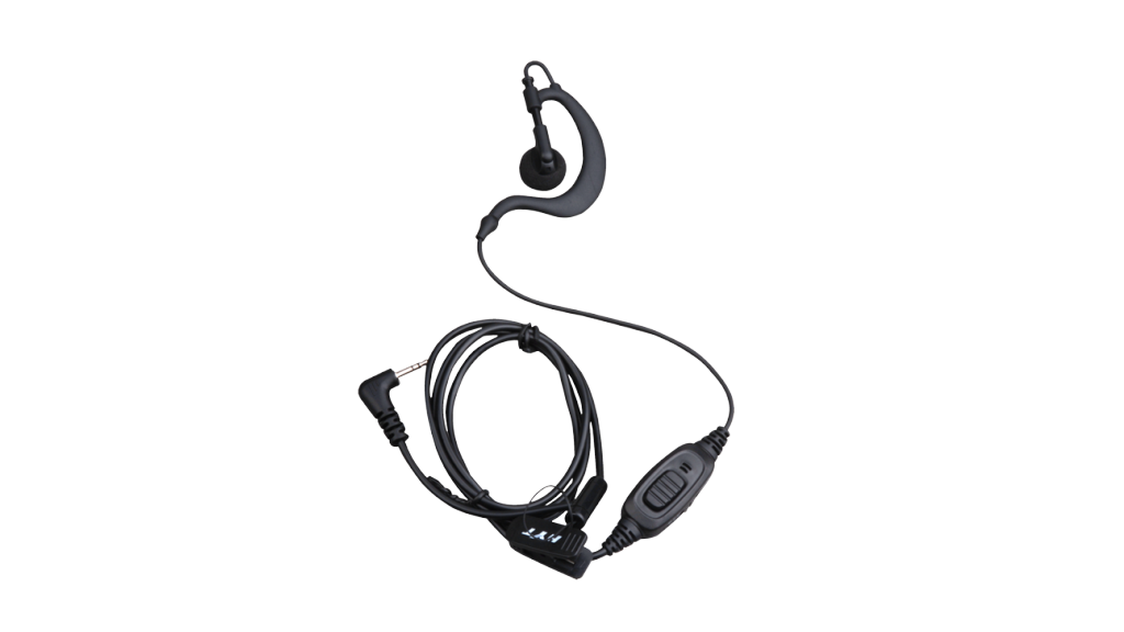 EHS12-A C-Style Earpiece with In-line PTT and Microphone (Black) -- for TC-320, TC1688, TC-310