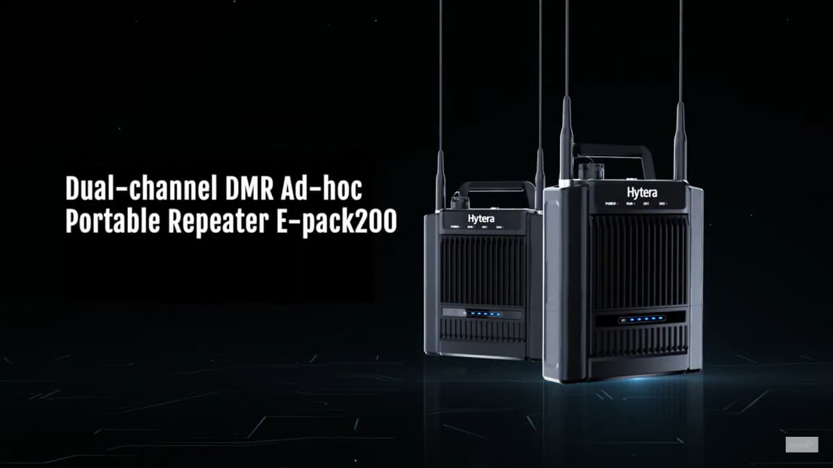 Hytera's E-pack200 Dual-channel DMR Ad-hoc Portable Repeater