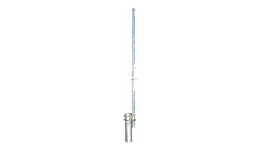 TQJ-400D Fiberglass-reinforced plastics omni-directional antenna with high gain (with accessories), 410-420MHz, gain: 10.2dBi, VSWR≤1.5, vertical polarization, double sections, N-connector (female)