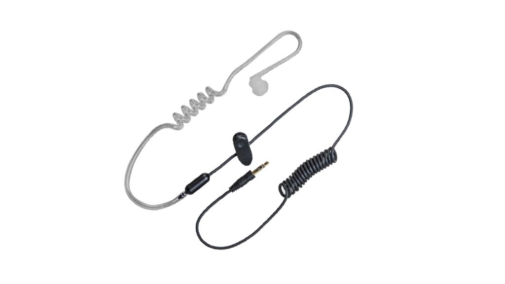 EA-01 Earpiece with Acoustic Tube (Receive-Only) (3.5mm Audio Plug)
