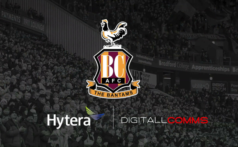 Hytera’s two-way radios facilitated winning communication results at Bradford City’s Valley Parade stadium