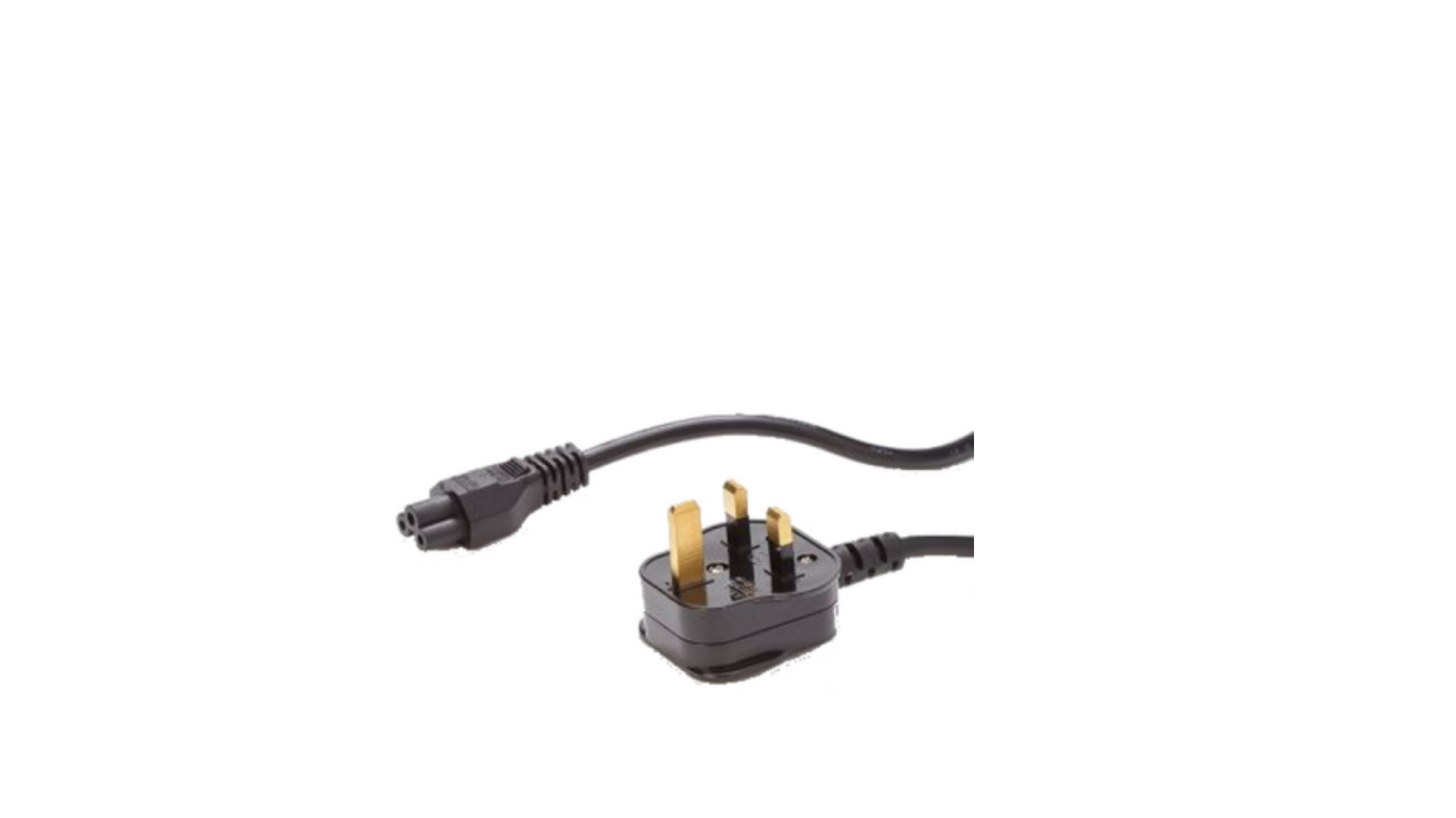 Cable de alimentación de CA PWC03 con enchufe británico o europeo (RoHS)