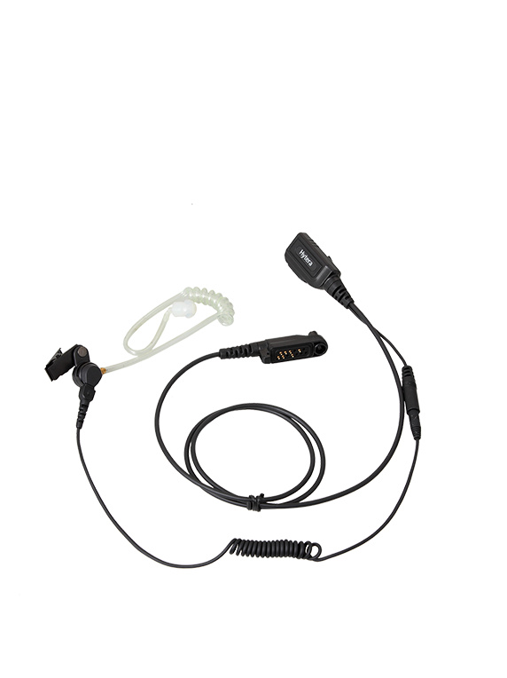 3-wire Surveillance Earpiece with Transparent Acoustic Tube(Beige)