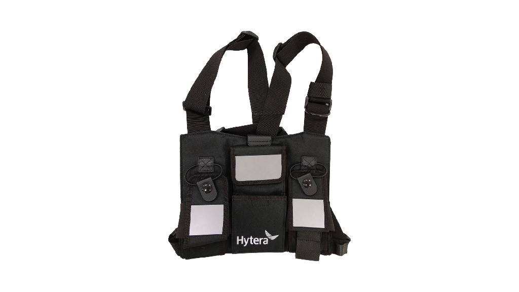 Washable nylon chest pack, for portable radios (Includes adjustable shoulder strap).