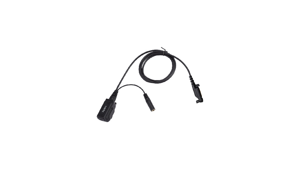 PTT and Microphone cable (for use with receive-only Earpiece) -- for PD6 and X1 series
