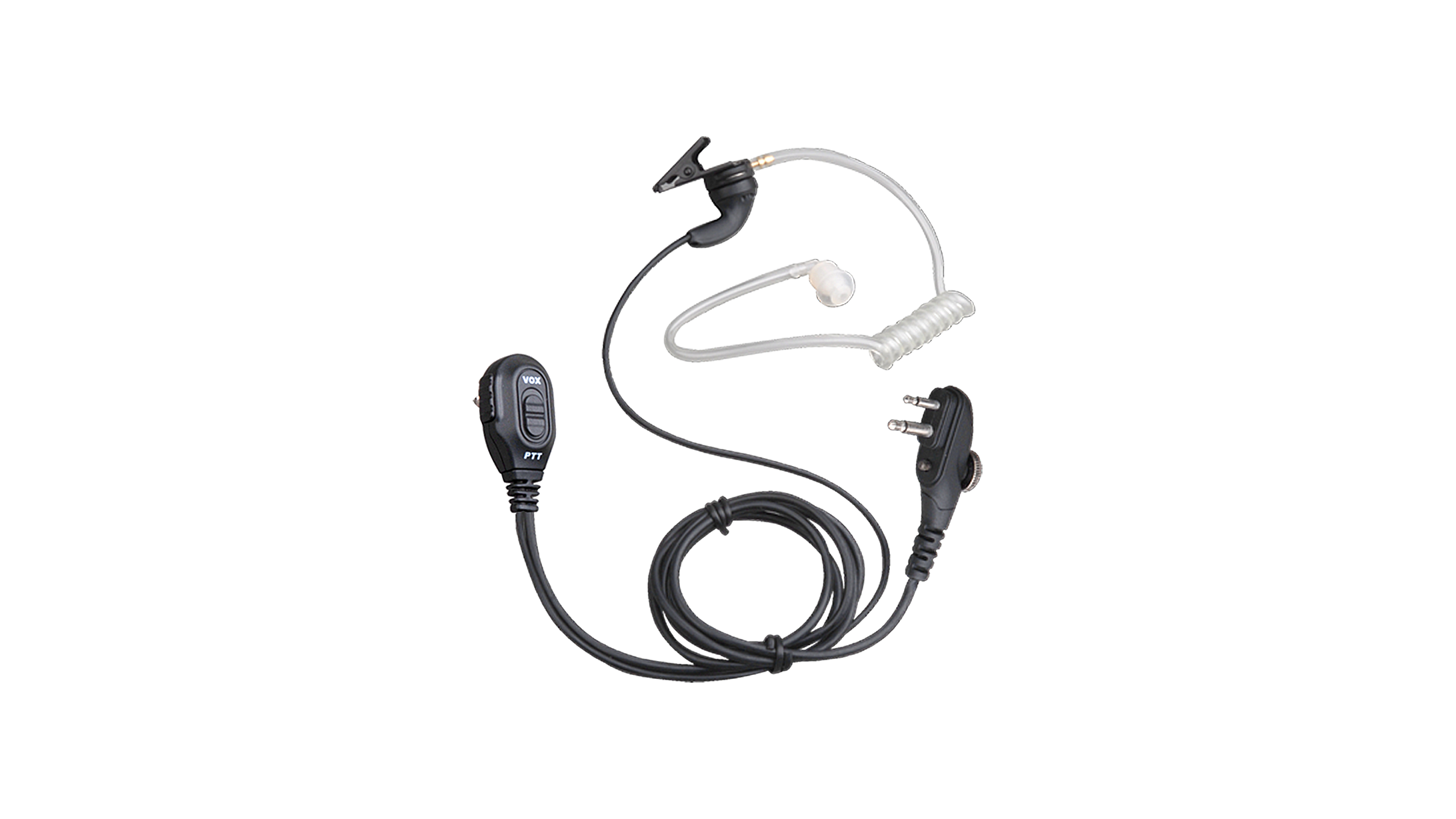 EAM12 PTT-ON-MIC透明管带VOX耳机