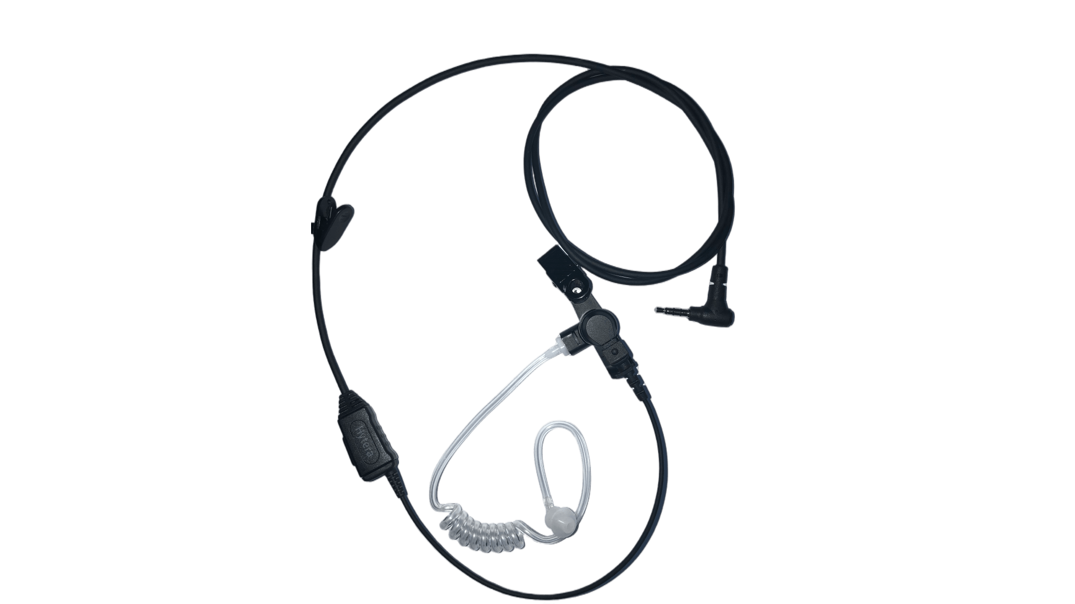 EAS07 Earpiece with in-line PTT & Transparent Acoustic Tube